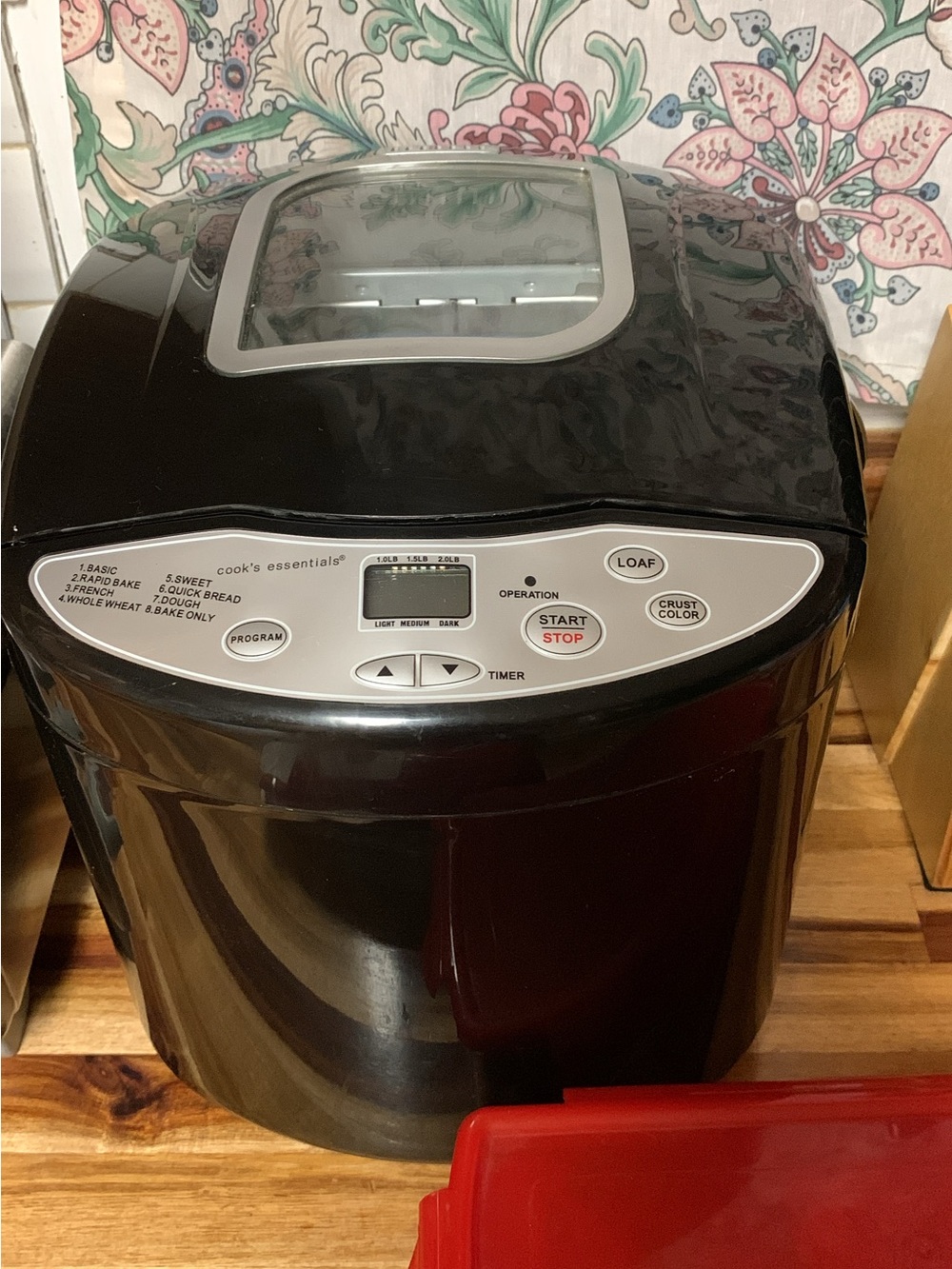 Black Bread Maker with Window - Black